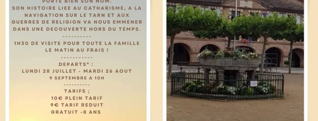 LISLE-SUR-TARN VISITE GUIDEE : Pépites historiques