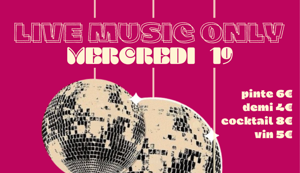 Live Music Only / Cafe Concert afterwork