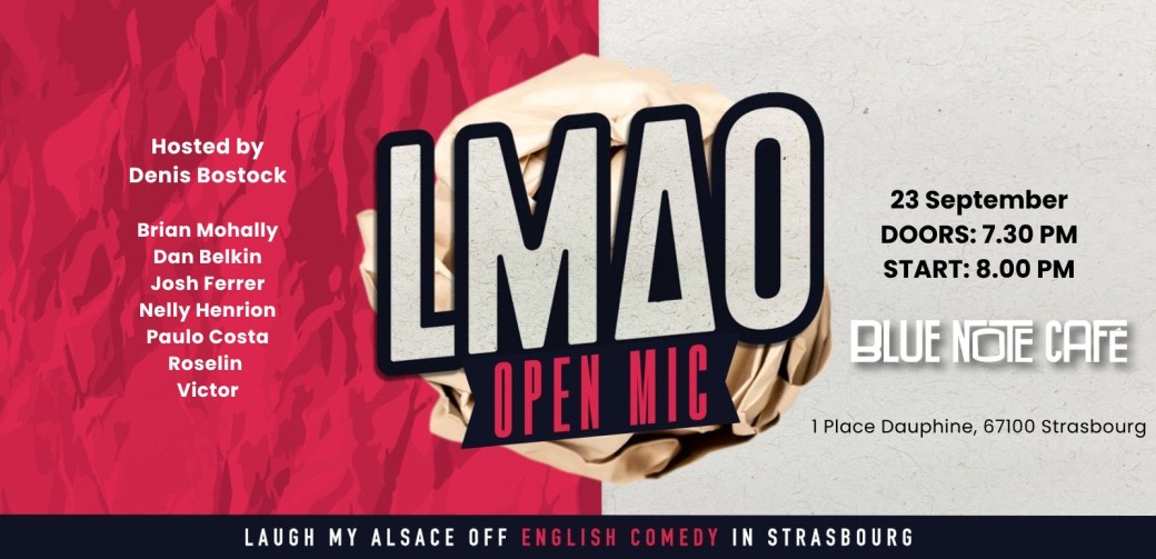 LMAO English open mic comedy show 