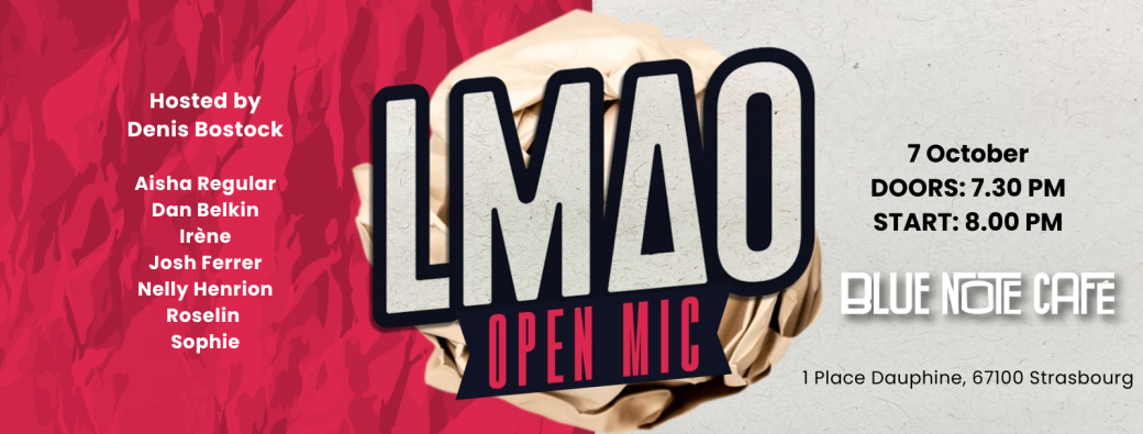 LMAO English open mic comedy show 