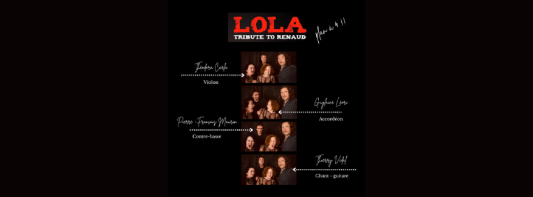 Les Estivales Vinômusic - Lola Tribute to Renaud