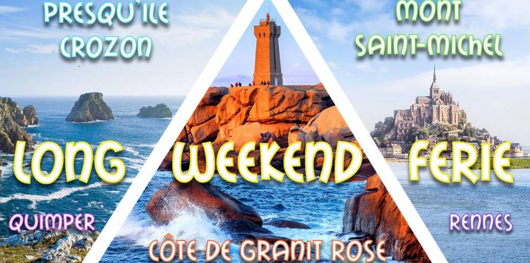 Long weekend férié Mont St-Michel, Côte de Granit Rose & Quimper