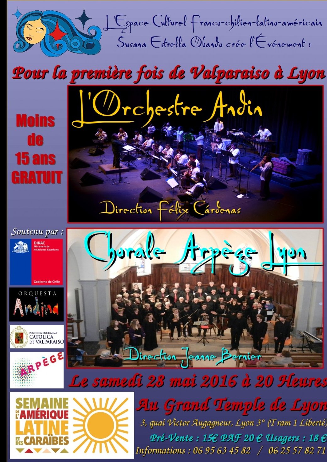 L'Orchestre Andin, pour la première fois de Valparaiso à Lyon
