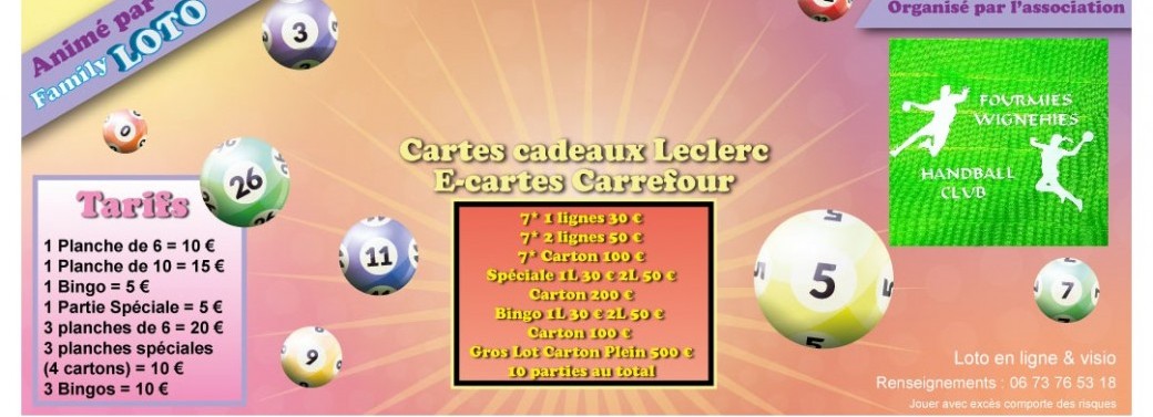 LOTO MERCREDI 11 NOVEMBRE 14H00