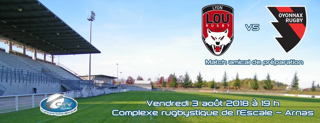 LOU - Oyonnax Rugby (match amical de préparation)