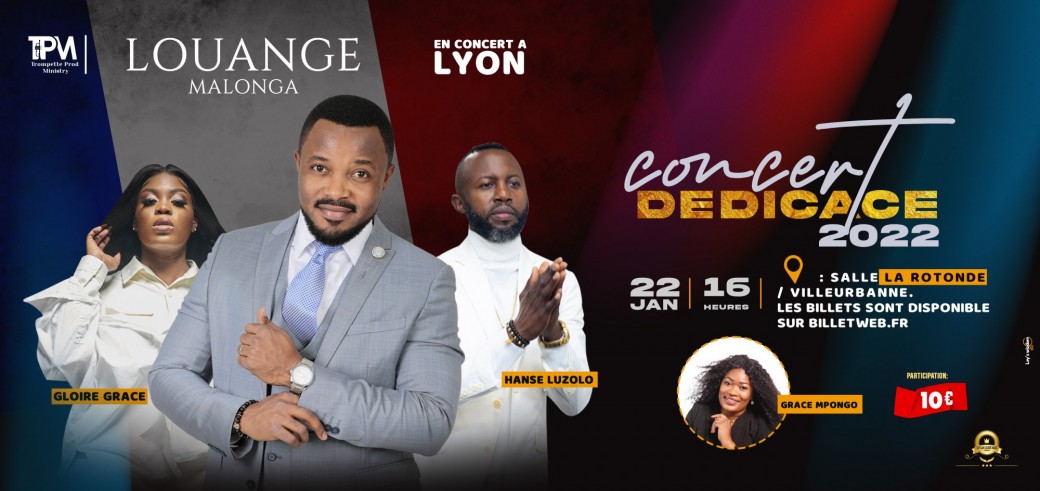 LOUANGE MALONGA en Concert  Dédicace à LYON