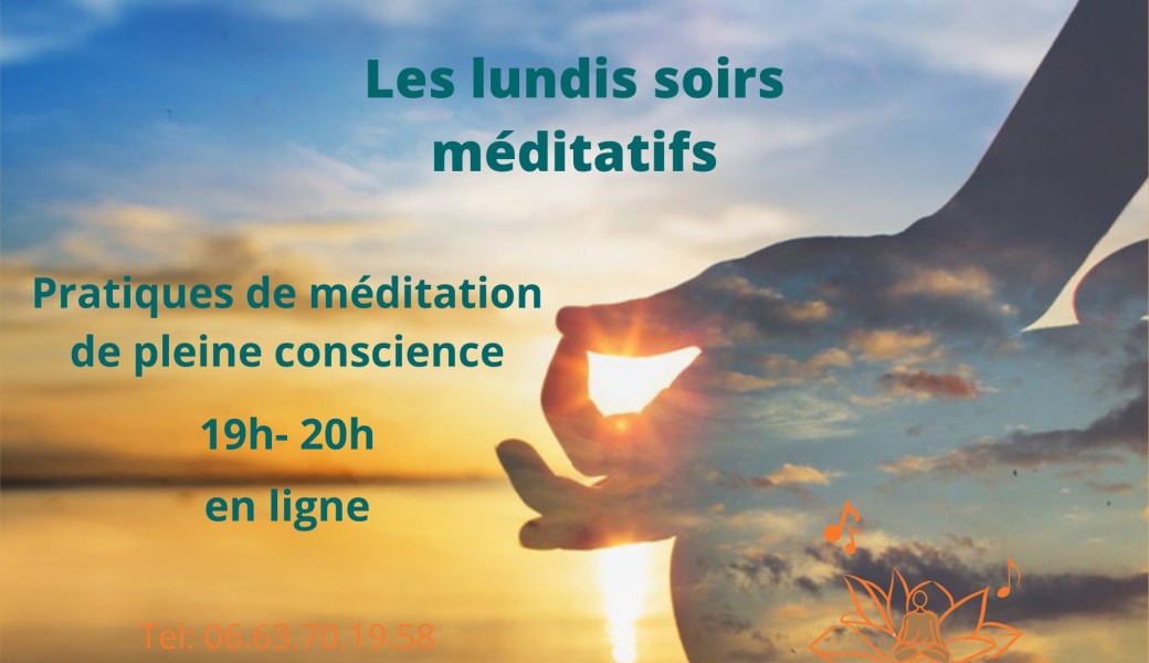 Lundis soirs méditatifs carte 6 séances: début 27 mars 2023