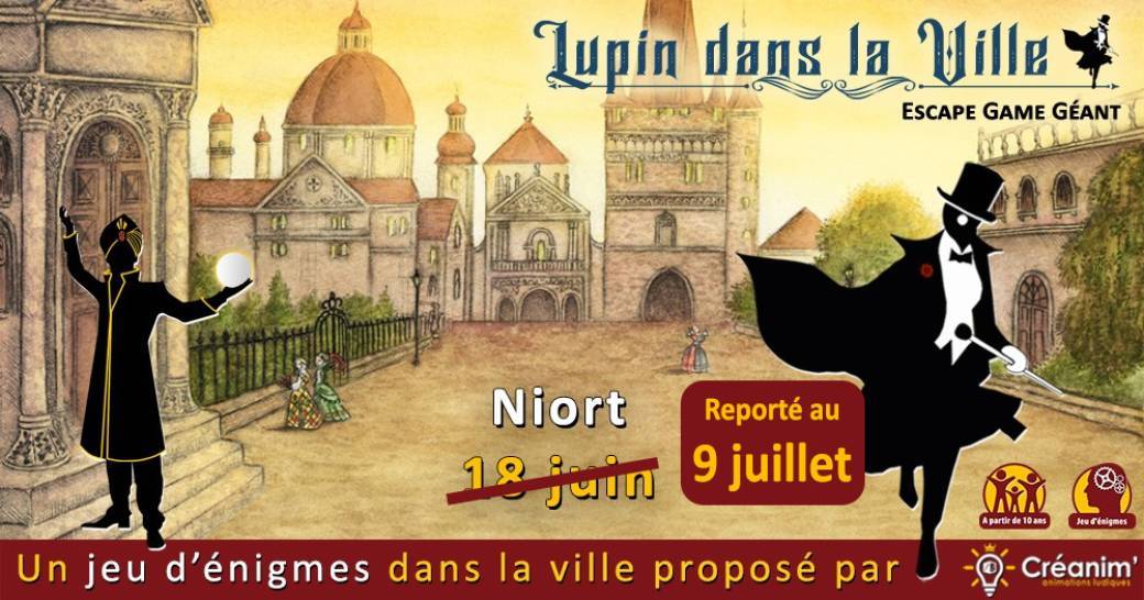 Lupin dans la Ville - Niort - Escape game géant