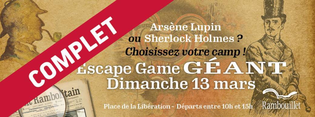 Lupin VS Holmes - Rambouillet - Escape game géant dans la ville 