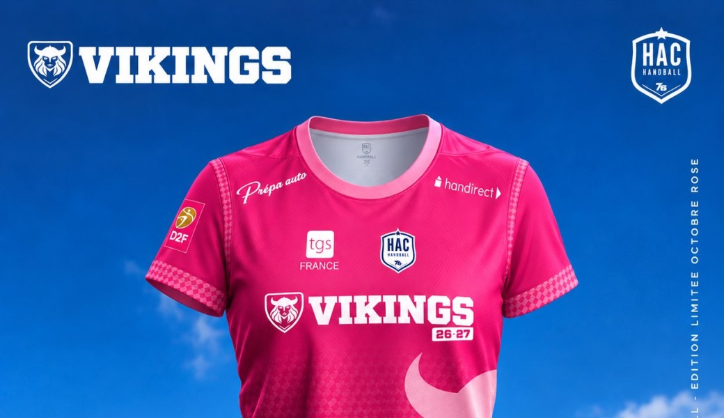Maillot Edition Limitée Octobre Rose - Vikings