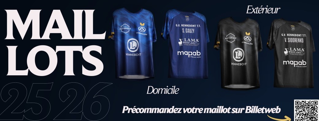 Maillot Officiel GVHTT Saison 25-26