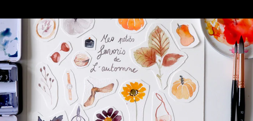 MAKE x L'EAU BLEUE | Aquarelle FAVORIS D'AUTOMNE