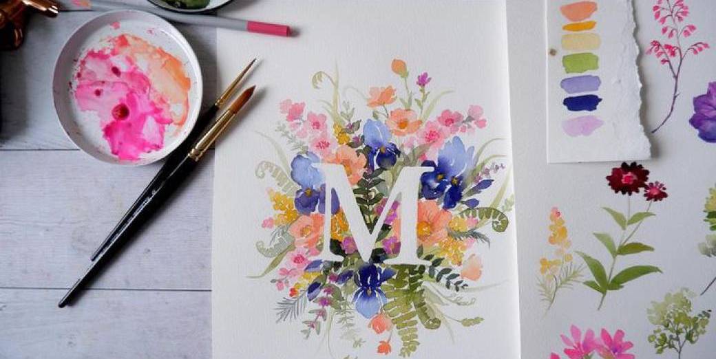 MAKE x L'EAU BLEUE | Aquarelle Monogramme - Niveau 2