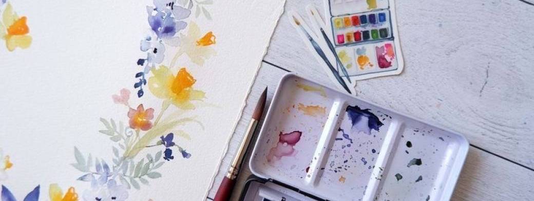 MAKE x L'EAU BLEUE | Aquarelle « SPÉCIAL FLEURS »