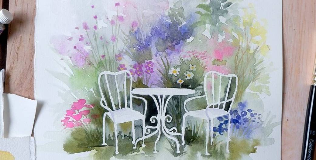 MAKE x L'EAU BLEUE | Aquarelle Tous niveaux - Goûter au Jardin  