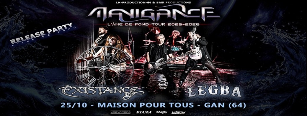 MANIGANCE / EXISTANCE / LEGBA Release Party