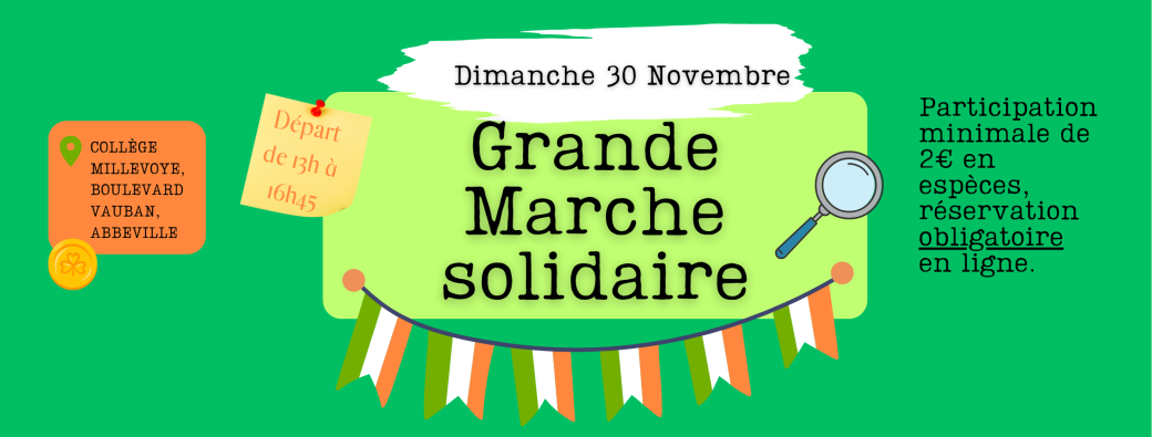 Marche solidaire (Irlande) - Collège Millevoye