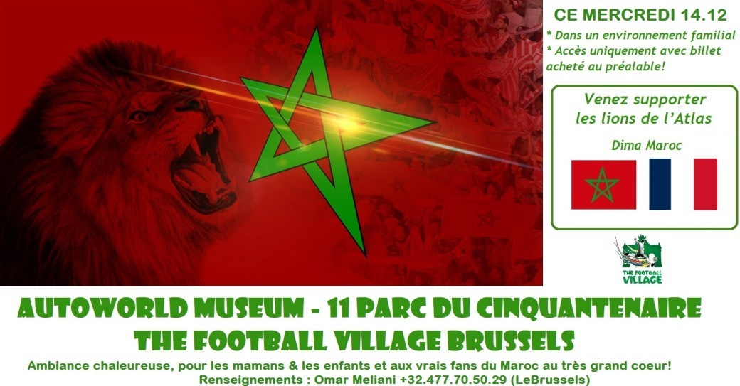 Maroc - France @ Football Village Autoworld