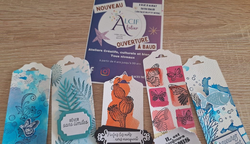 Marque-pages en  aquarelle