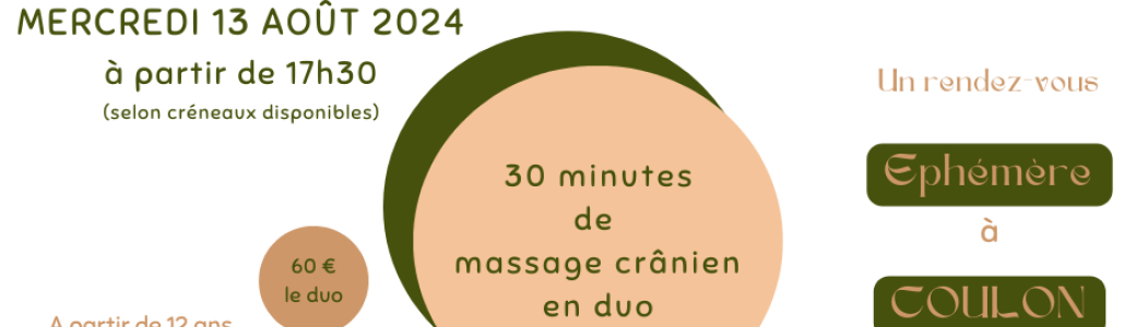 Massage en duo - mercredi 13 août