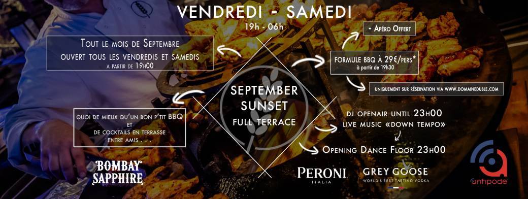 September Sunset - Full Terrasse - Master BBQ Classic