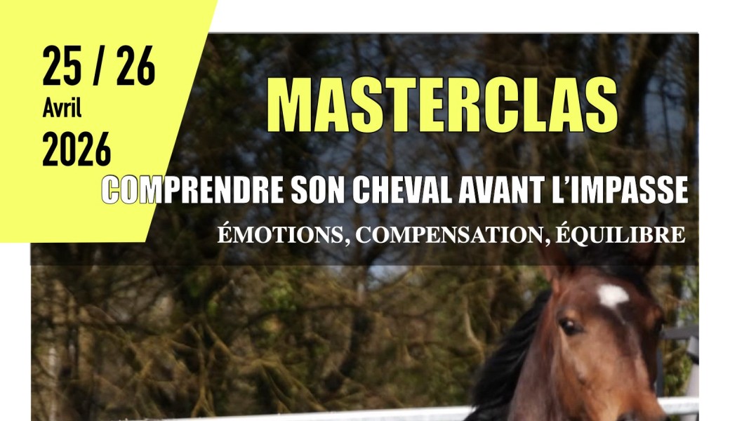 Masterclass - Comprendre son cheval avant l’impasse Émotions, Compensation, Équilibre