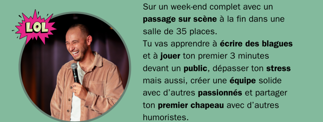 Masterclass de stand-up Marseille
