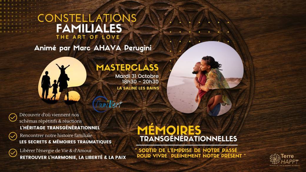 MASTERCLASS : L’IMPACT DU TRANSGÉNÉRATIONNEL & DES LOYAUTÉS FAMILIALES INCONSCIENTES 