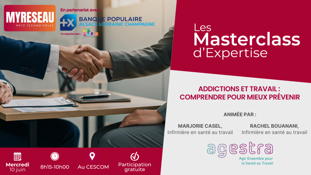 Masterclass d'Expertise | Addictions et travail : comprendre pour mieux prévenir 