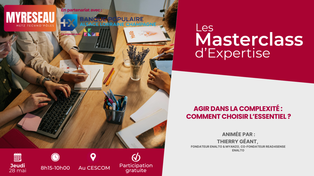 Masterclass d'Expertise | Agir dans la complexité : comment choisir l'essentiel ? 