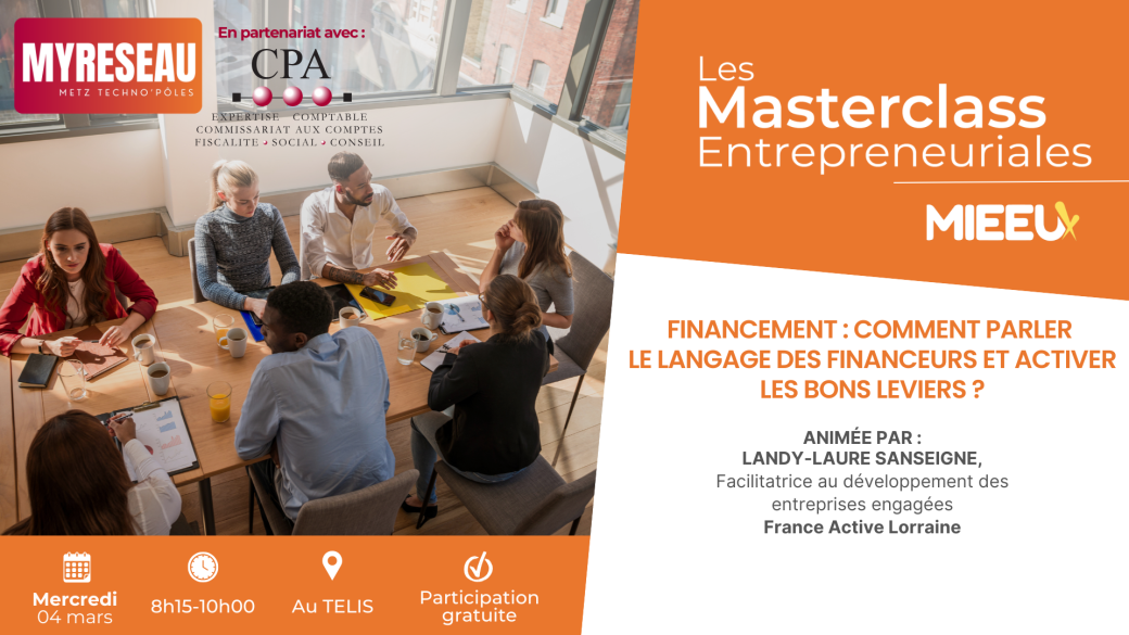 Masterclass Entrepreneuriales | Financement