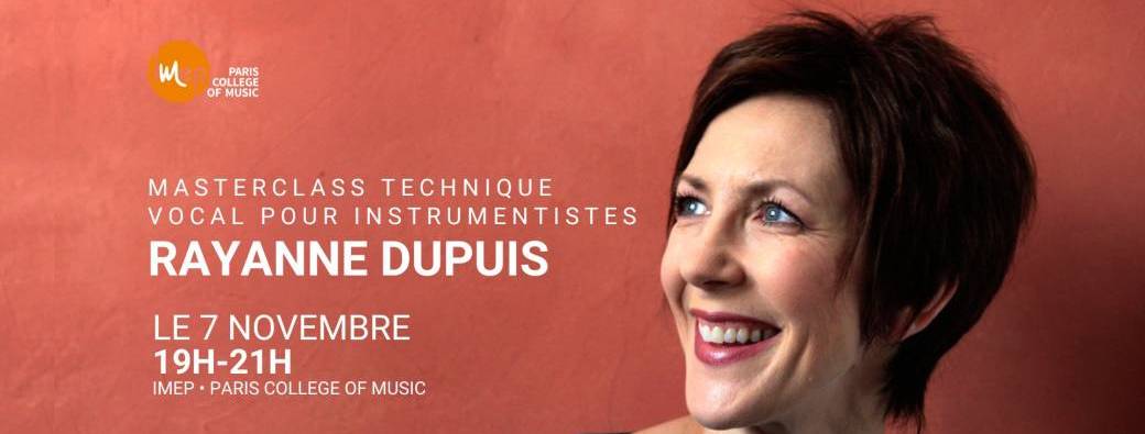 Masterclass Rayanne Dupuis