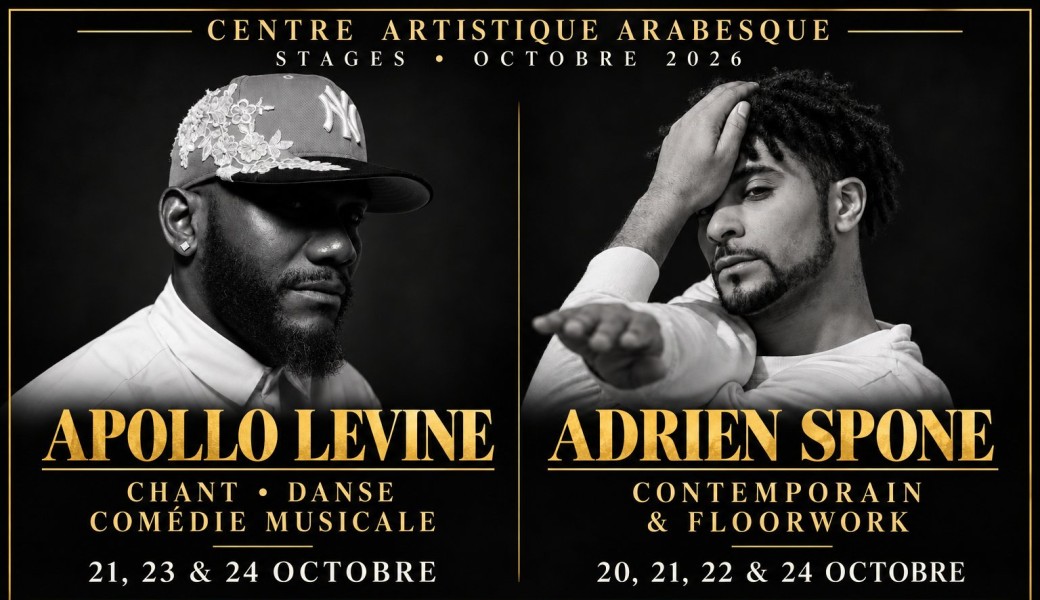 MASTERCLASSES D'OCTOBRE · Apollo Levine (Broadway / MJ) & Adrien Spone (Roméo et Juliette)