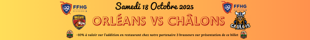 Match de championnat de division 2 Orléans vs Châlons