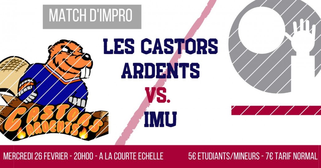 Match d'impro Castors Ardents VS Les Immunisés de Mons