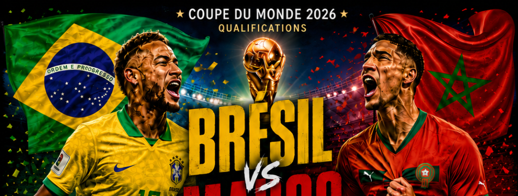 Match Maroc - Brésil