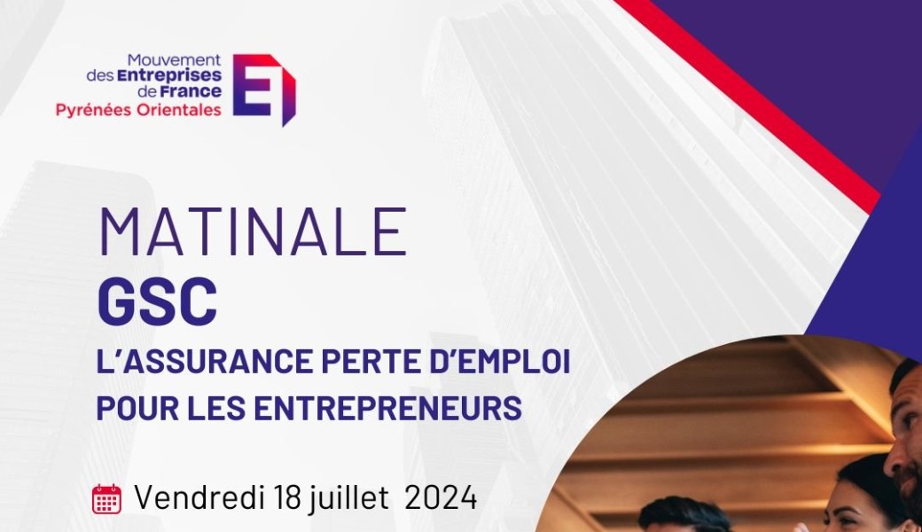 Matinale GSC - Assurance perte d'emploi pour les entrepreneurs 