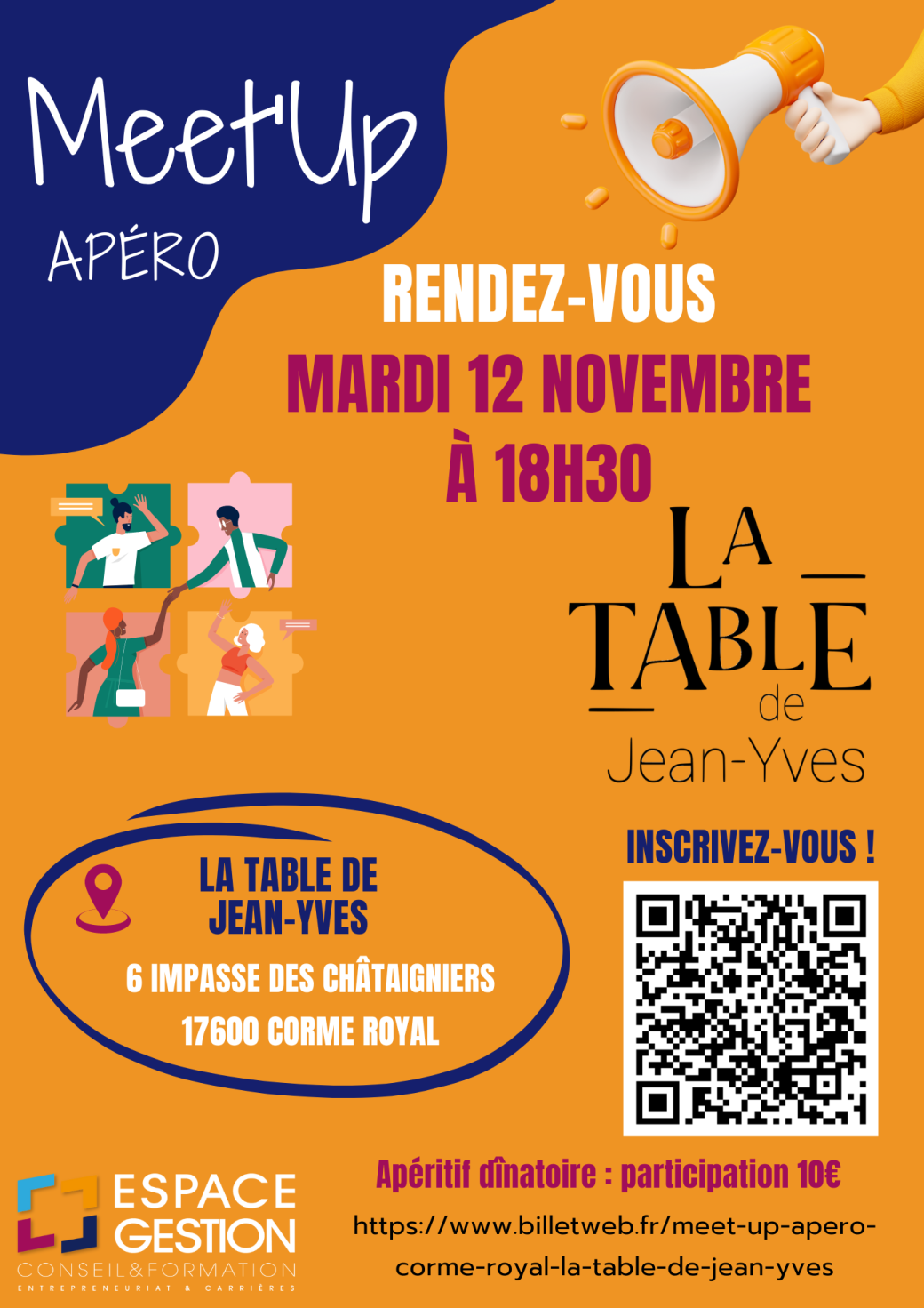 MEET UP APERO Corme Royal La Table de Jean-Yves