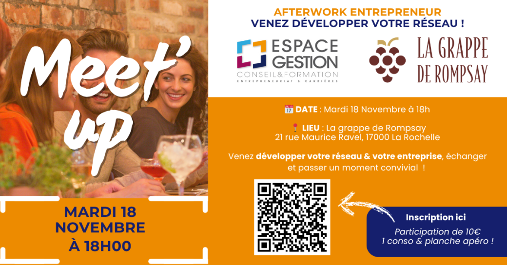 MEET UP Apéro - LA ROCHELLE - ESPACE GESTION 
