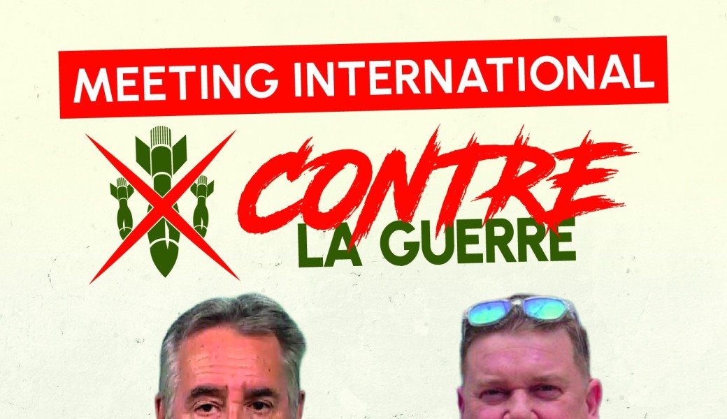 Meeting contre la guerre à Paris