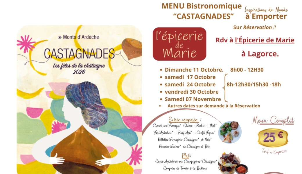MENU CASTAGNADES à Emporter 