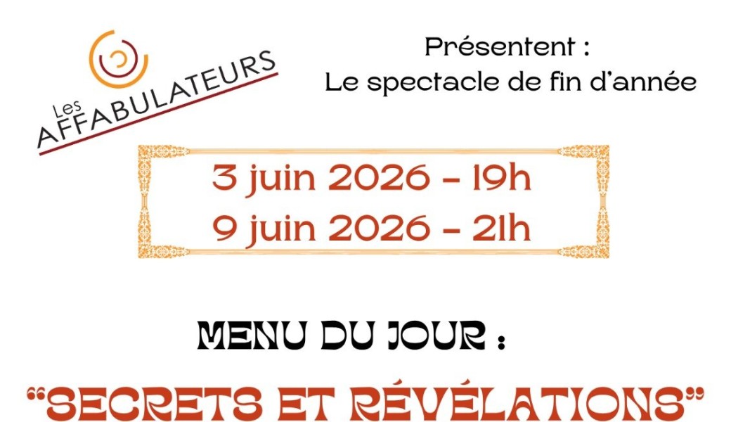 Menu du jour "Secrets et Révélations