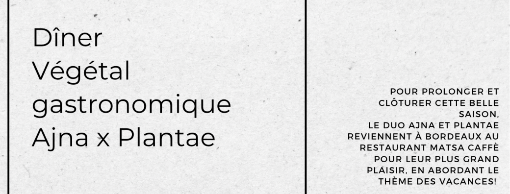 Menu végétal gastronomique autour des vacances
