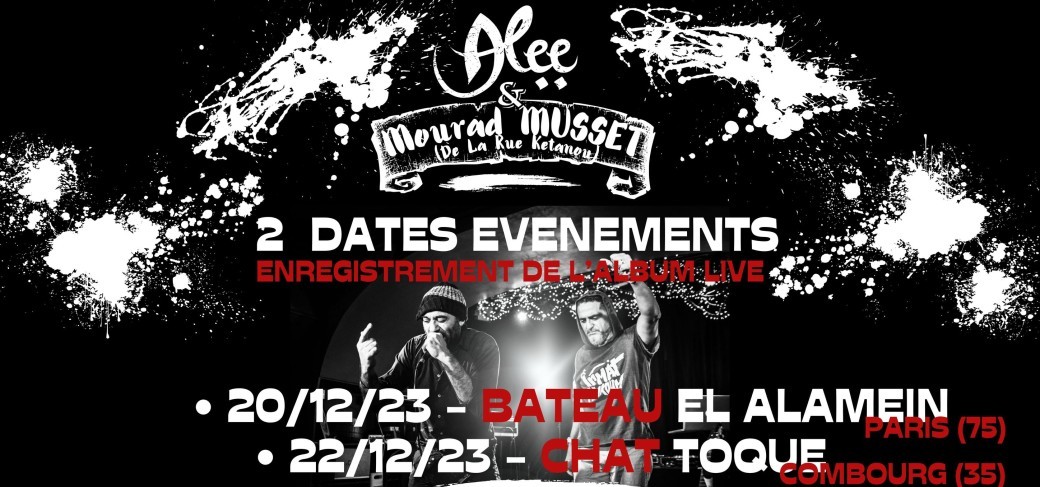 Mer. 20/12 : ALEE + MOURAD MOUSSET