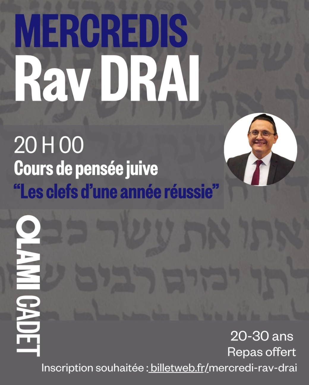 Cours Rav Drai « Les clefs d’une année réussie »