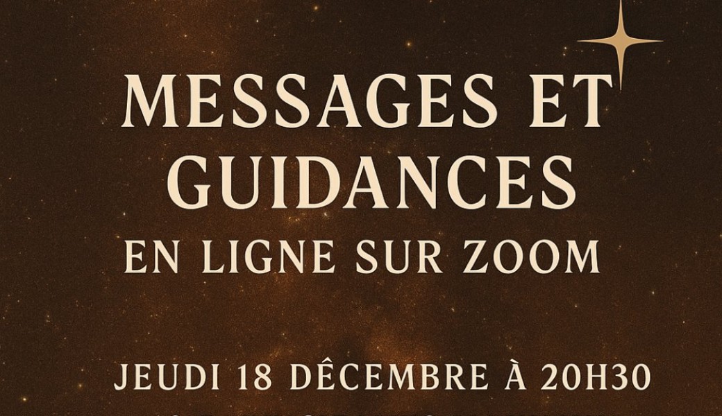 Message & Guidance sur Zoom avec Joan Médium