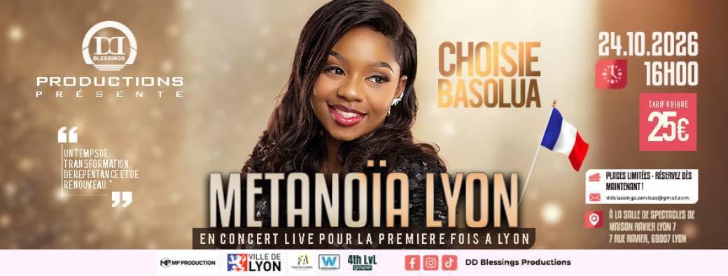 CONCERT LIVE POUR LA PREMIERE FOIS À LYON DE LA SR CHOISIE BASOLUA "METANOÏA LYON"