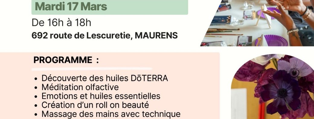 Maurens (24) Atelier bien-être, prendre soin de soi