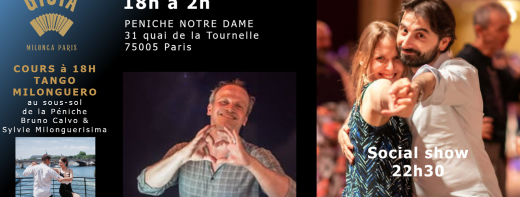 Milonga LA GIOIA Péniche Notre Dame