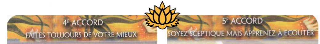 La mise en pratique du 4ème et 5ème Accord Toltèque
